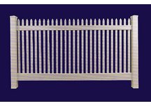 Classic Vinyl Straight Top Picket Fencing