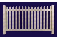 Vinyl Straight Top Picket Fencing