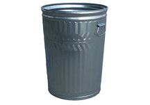 Commercial Duty Galvanized Metal 20 Gallon Trash Can