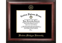 Western Michigan Broncos Gold Embossed Diploma Frame
