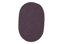 Dark Plum Wool Solid Braided Rug - Sample Swatch