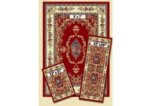 Red Savonnerie Capri Rug Set