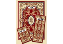 Red Aubusson Capri Rug Set