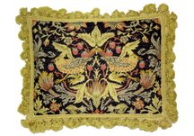 Old World Yellow Birds Needlepoint Pillow Old World Yellow Birds Needlepoint Pillow