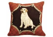 Yellow Lab Needlepoint Pillow