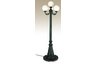 Four 8 White Globe Park Style Patio Lamp