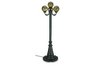 Four 8 Bronze Globe Park Style Patio Lamp