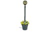 Single 12" Bronze Globe Patio Planter Lamp