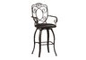 Crested Back Bar Stool 30
