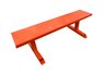 Bench Standard 66 w/o back Orange Solid