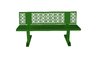 Bench Pattern Back 66 w/back circle pattern Dark Green