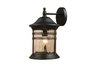 Madison 1-Light Outdoor Sconce in Matte Black