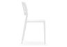 Divinity Stacking Chairs in White | Side View