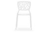 Divinity Stacking Chairs in White | Back View
