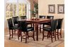 Newhouse 24 Bar Stool with Faux Leather Seat and Back