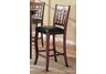 Newhouse 29 Bar Stool with Grid Back and Faux Leather Seat