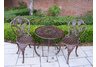 Tulip Bistro Set Antique Bronze