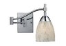 Celina 1-Light Swingarm Sconce In Polished Chrome - Snow White