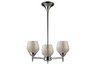 Celina 3-Light Chandelier In Polished Chrome And Silver Glass
