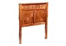 Twin Panel Mission Style Headboard in Solid Wood Burnish Oak finish