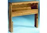 Solid Wood Twin Bookcase Headboard in Oak Finish