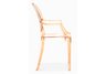 Anime Dining Chairs in Transparent Orange | Side View