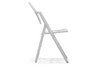 Meringue Folding Chair in White - Side View