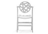 Meringue Folding Chair in White - Front View
