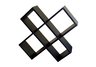 Crisscross Media Wall Storage - Black