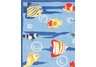 All Weather Underwater Sea Life 8x10 Area Rug