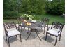 Capitol 48 Inch Tulip Dining Set with Cushions