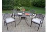 Capitol Mississippi 5pc Dining Set with Cushions