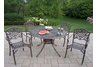 Capitol Mississippi 5pc Dining Set Antique Bronze