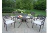Sunray Tulip 5pc Dining Set with Cushions