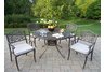 Sunray Mississippi 5pc Dining Set with Cushions