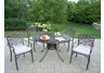 Sunray Mississippi 5pc Dining Set with Cushions Antique Bronze