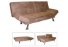 Adjustable Futon Sofa Bed - Dark Brown