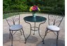 Leaf 3pc Bistro Set Black