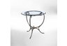 Florence Round End Table with Glass Top254