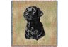 Black Lab Square Throw Blanket