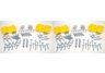 Locking Pegboard Hook assortment with bins