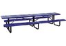 12 ft perforated metal picnic table, 12foot commercial perforated metal picnic tables