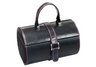 Faux Black Leather Jewelry Case