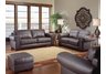 Dallas Deep Brown Leather Sofa