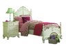 Princess White Twin Bed with 1 Night Stand Collection Set