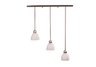 3 light brushed nickel island light