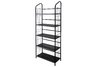 5 Tier Metal Book Shelf - Black