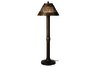 Java Walnut Wicker and Bronze 60 Outdoor Floor Lamp   