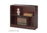 Mahogany2-Shelf Reinforced Radius-Edge Bookcase
