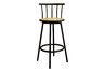 Set of 2 Swivel Barstools - Black